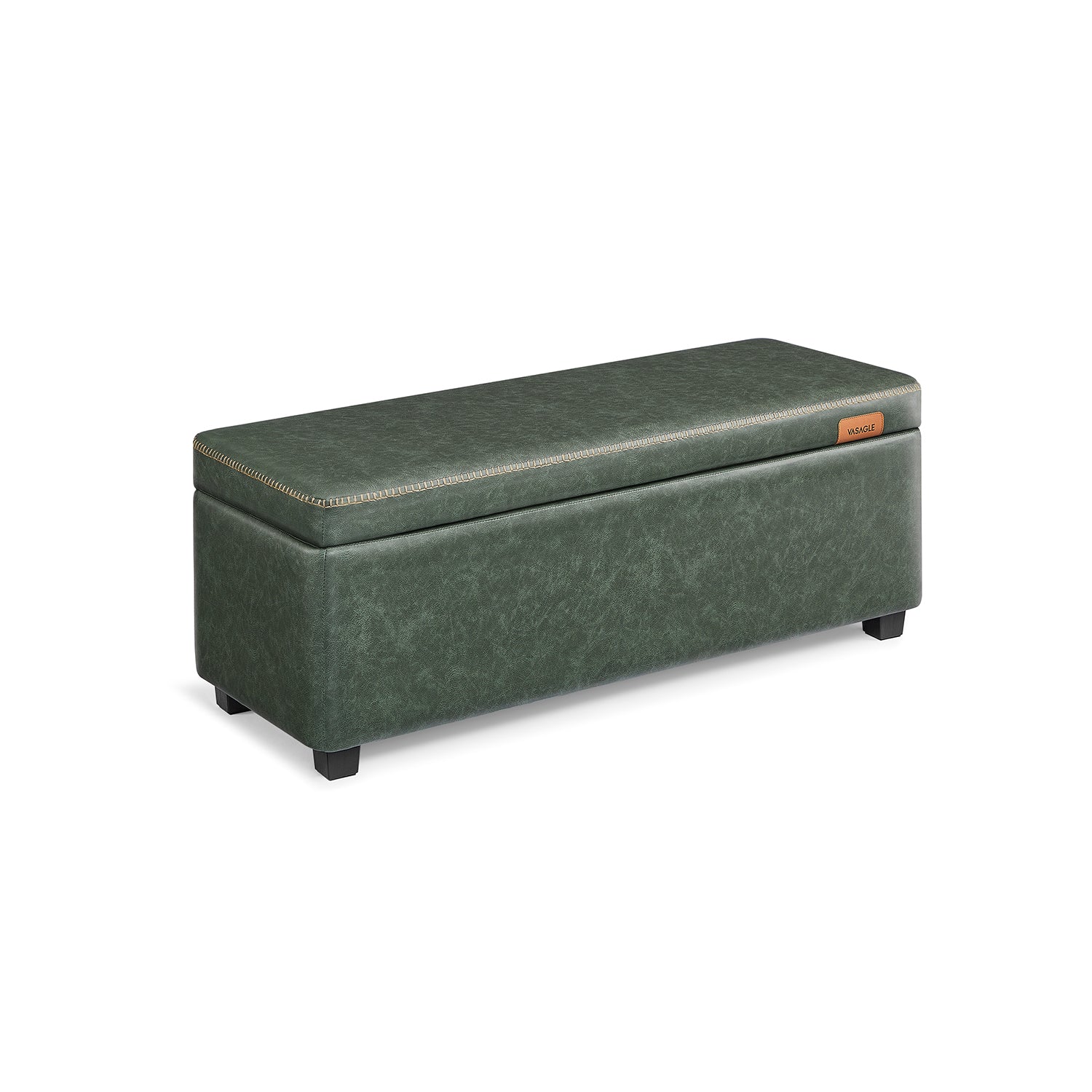 EKHO Collection - Storage Ottoman Bench, Forest Green - HWLEXTRA 