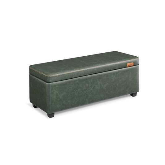 EKHO Collection - Storage Ottoman Bench, Forest Green - HWLEXTRA 