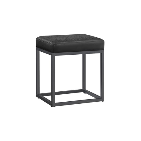 LUIZ Collection - Rectangle Ottoman Footstool Steel Frame