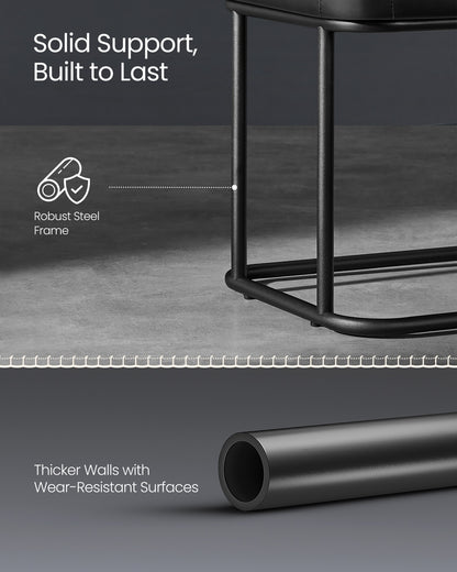 EKHO Collection - Storage Bench with Steel for Entryway