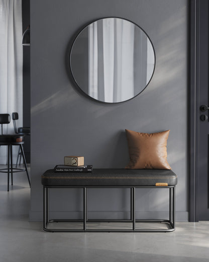 EKHO Collection - Storage Bench with Steel for Entryway