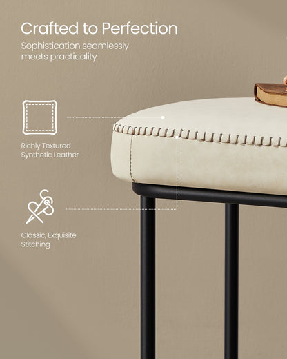 EKHO Collection - Storage Bench with Steel for Entryway