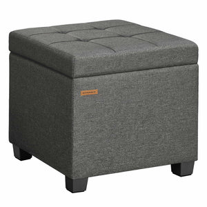 Linen storage ottoman with lid for bedroom or living room - image 8