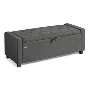 Linen storage ottoman bench for bedroom or living room - image 14