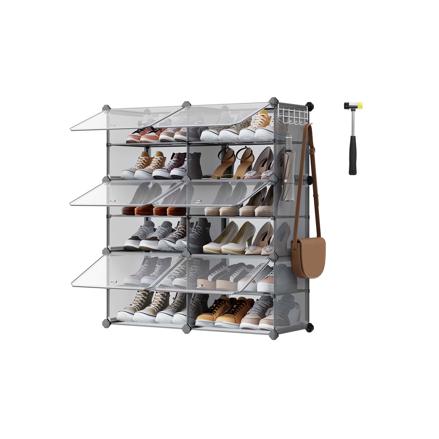 Interlocking Shoe Rack Black - image 23