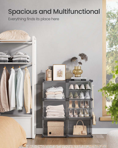 Interlocking Shoe Rack Black - image 28