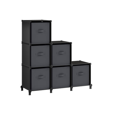 Cube Storage Organizer with Storage Boxes, Set of 6
