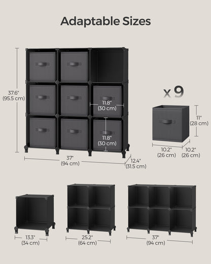 Cube Storage Organizer with Storage Boxes, Set of 6 - image 14