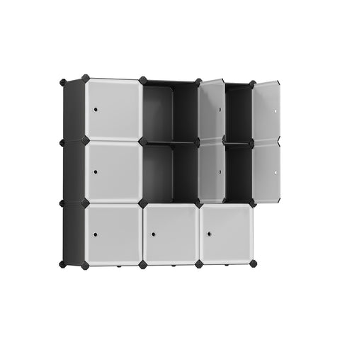 Set of 9 DIY Plastic Cubes with Doors