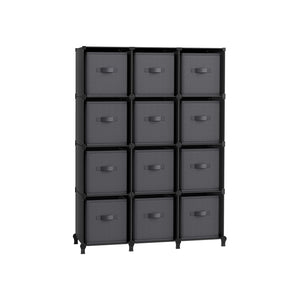 Cube Storage Organizer with Storage Boxes, Set of 12