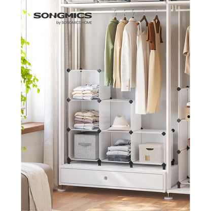 6 Cube Storage Organizer with Feet and Rubber Mallet - HWLEXTRA 