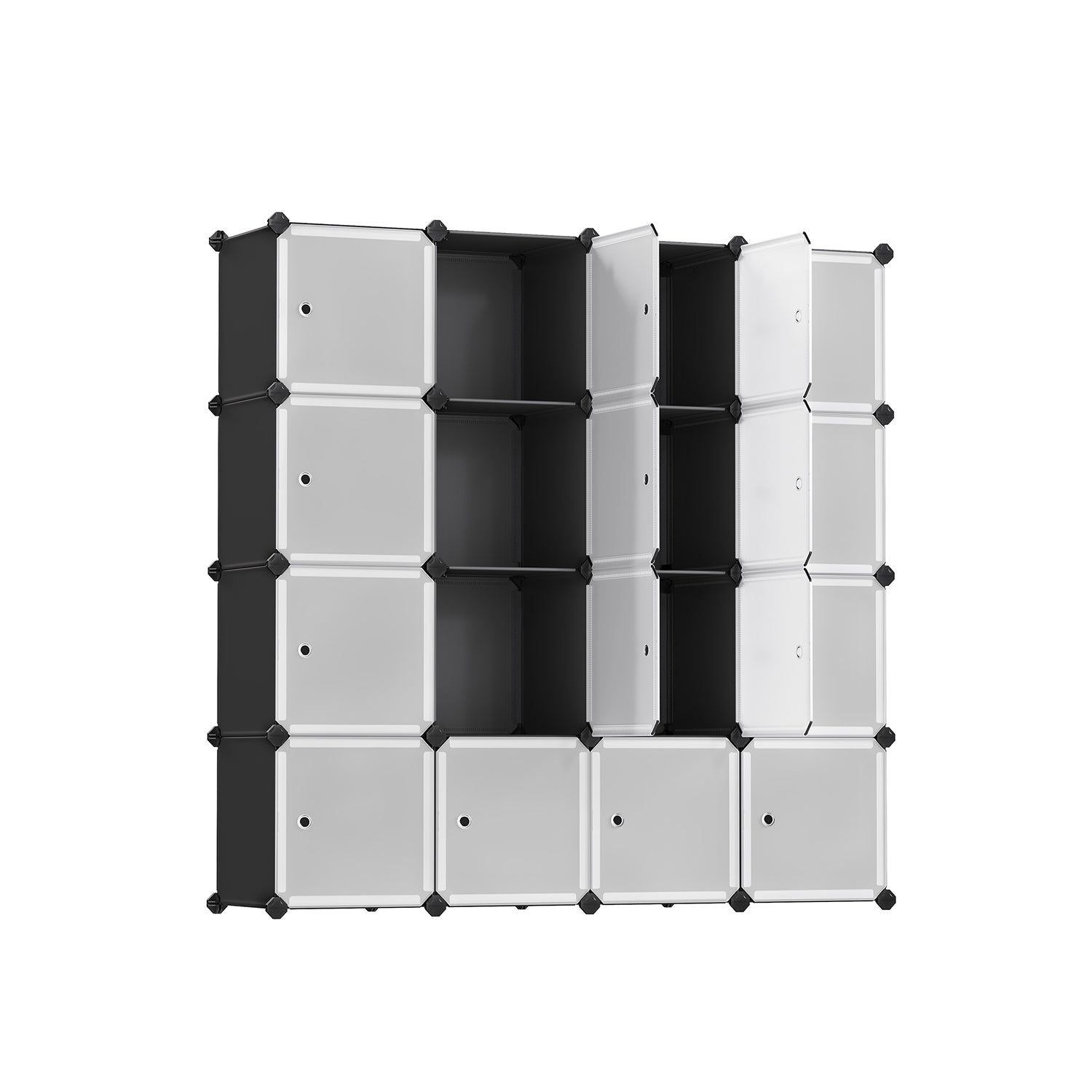 Set of 16 Plastic Cubes