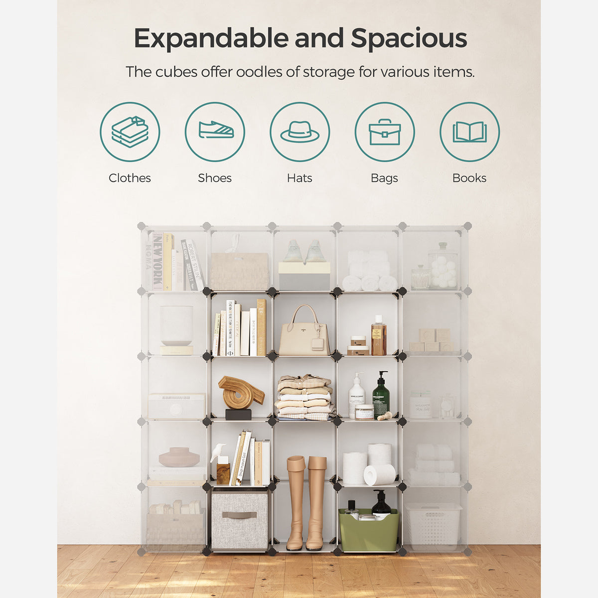 16 Cubes Shoe Rack