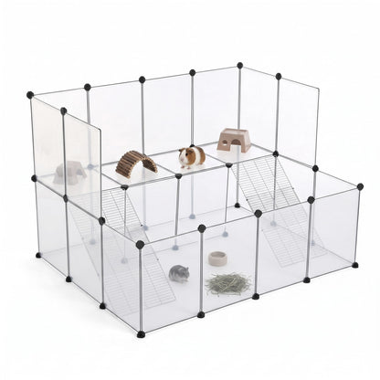 2-Story Small Animal Playpen, White
