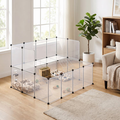 2-Story Small Animal Playpen, White