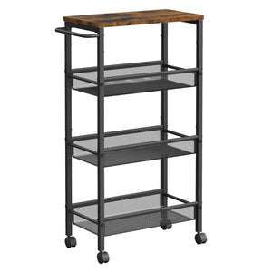 4-Tier Slim Rolling Storage Cart