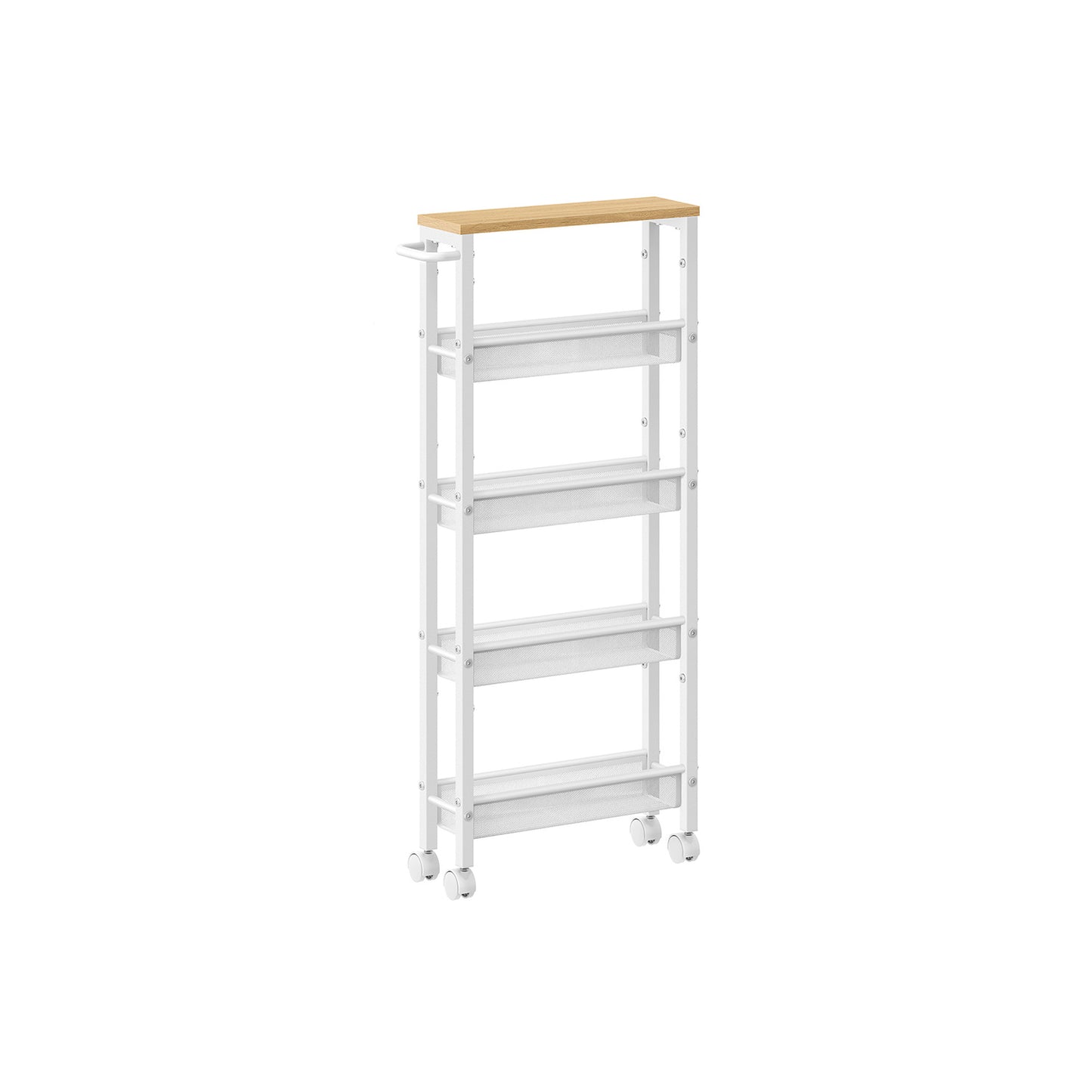 5-Tier Slim Rolling Storage Cart - HWLEXTRA 