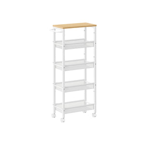 5-Tier Slim Rolling Storage Cart