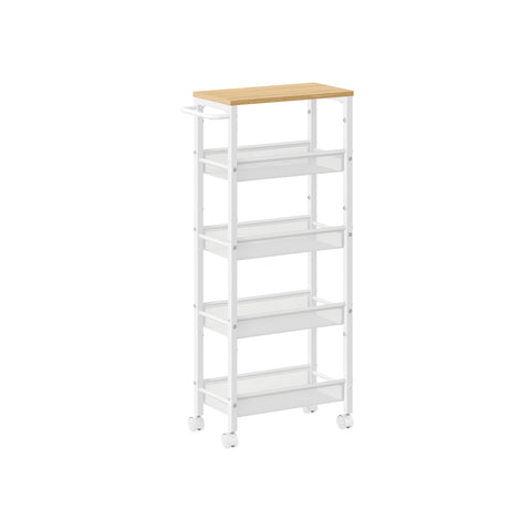 5-Tier Slim Rolling Storage Cart