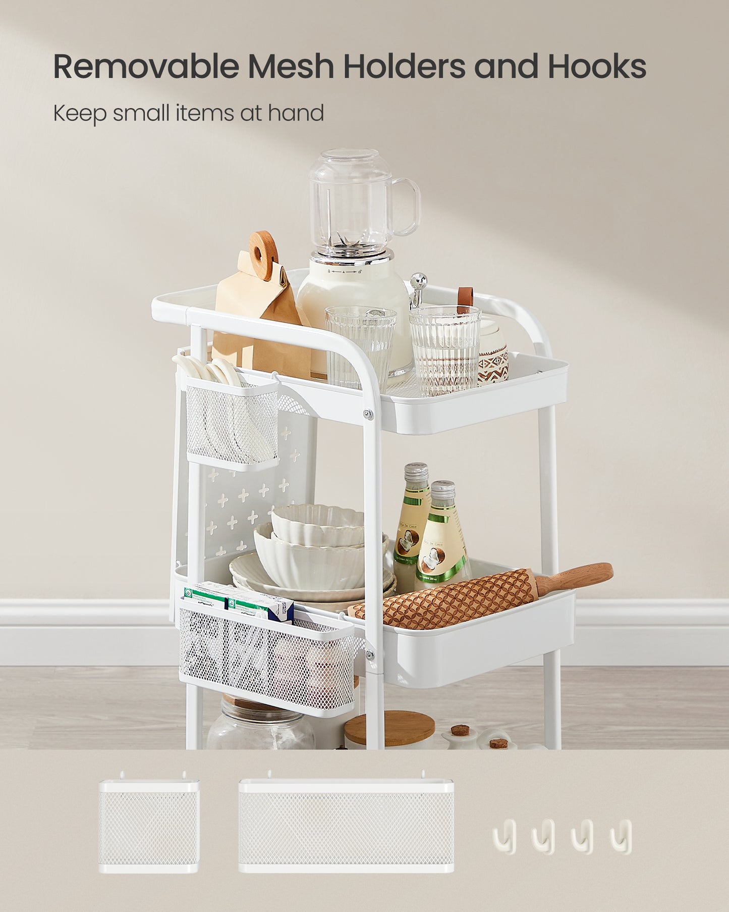 3-Tier Storage Cart with wheels - image 5