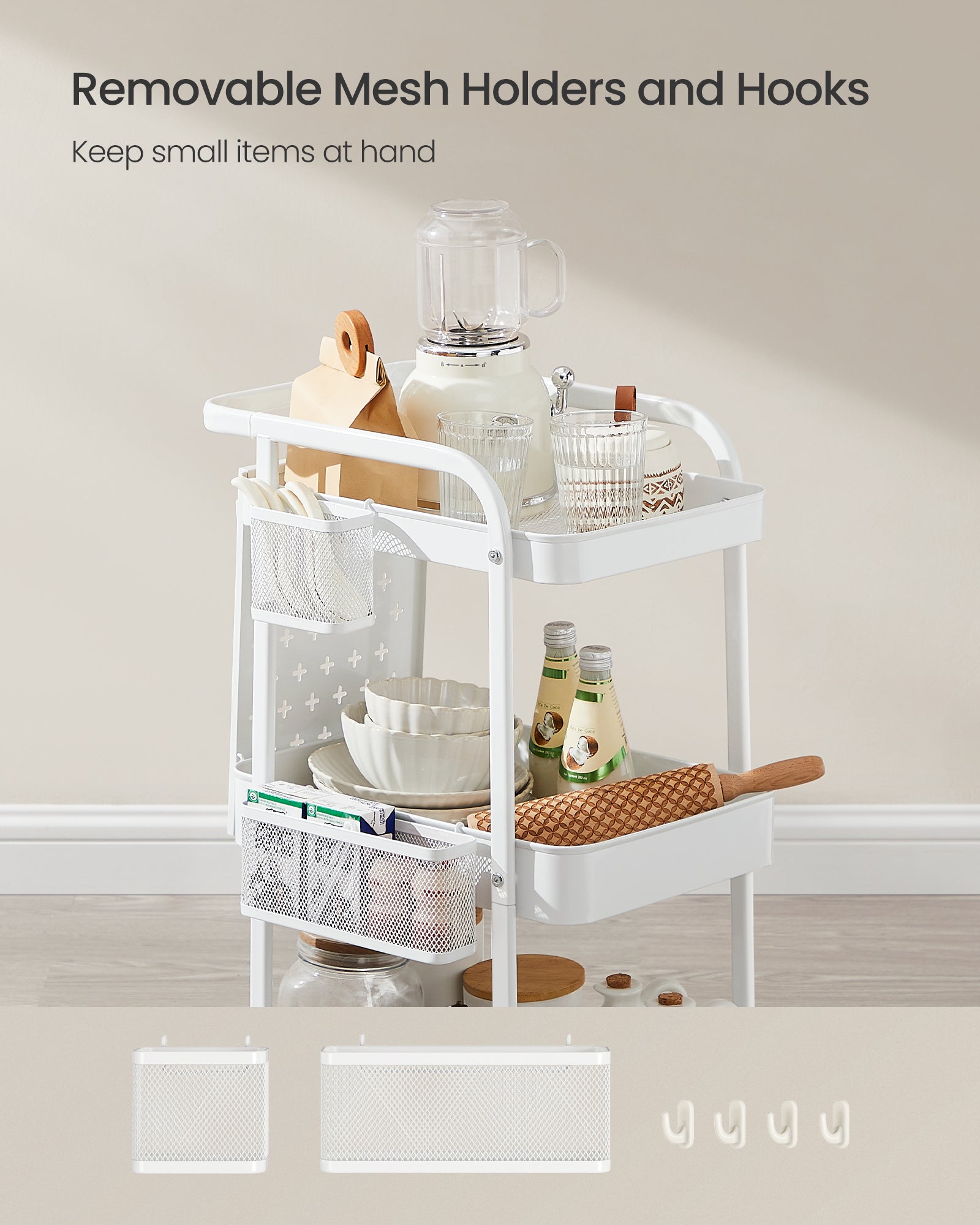 3-Tier Storage Cart with wheels - image 5