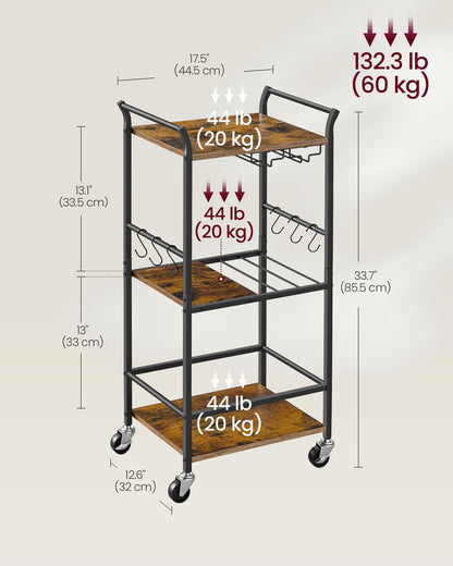 3-Tier Bar Cart - image 3