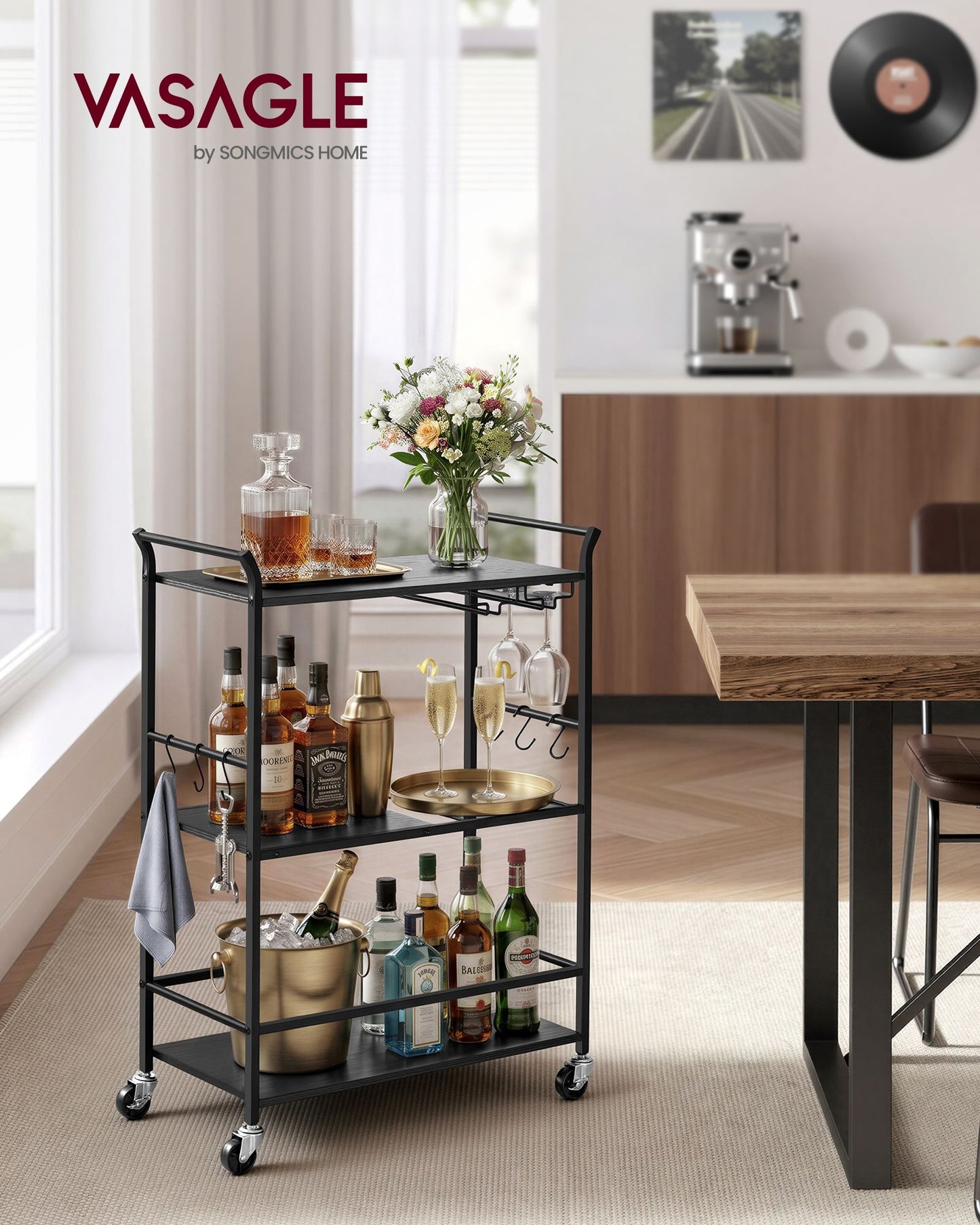 3-Tier Bar Cart - image 2