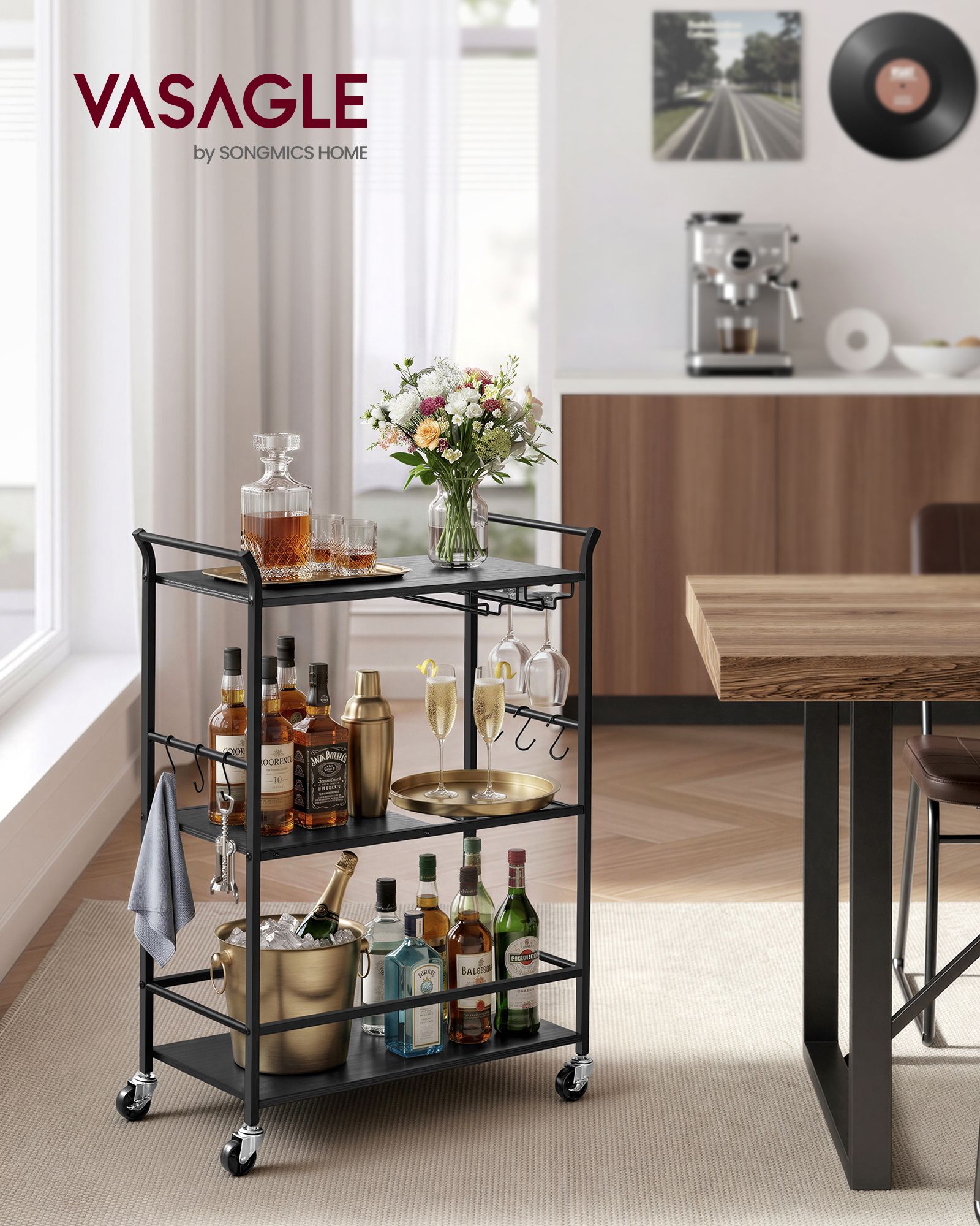 3-Tier Bar Cart - image 2
