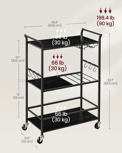 3-Tier Bar Cart - image 6