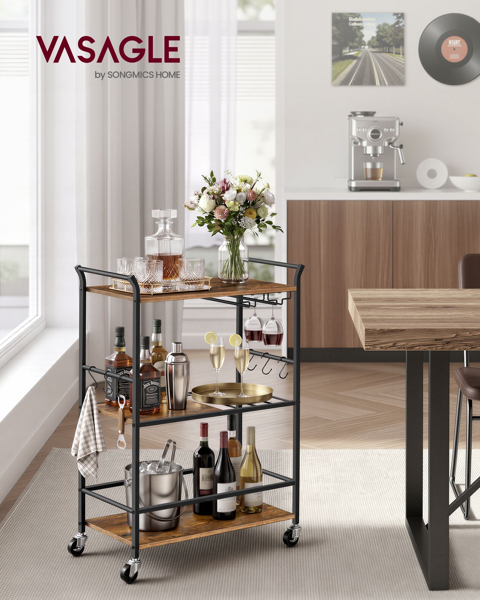 3-Tier Bar Cart - image 8