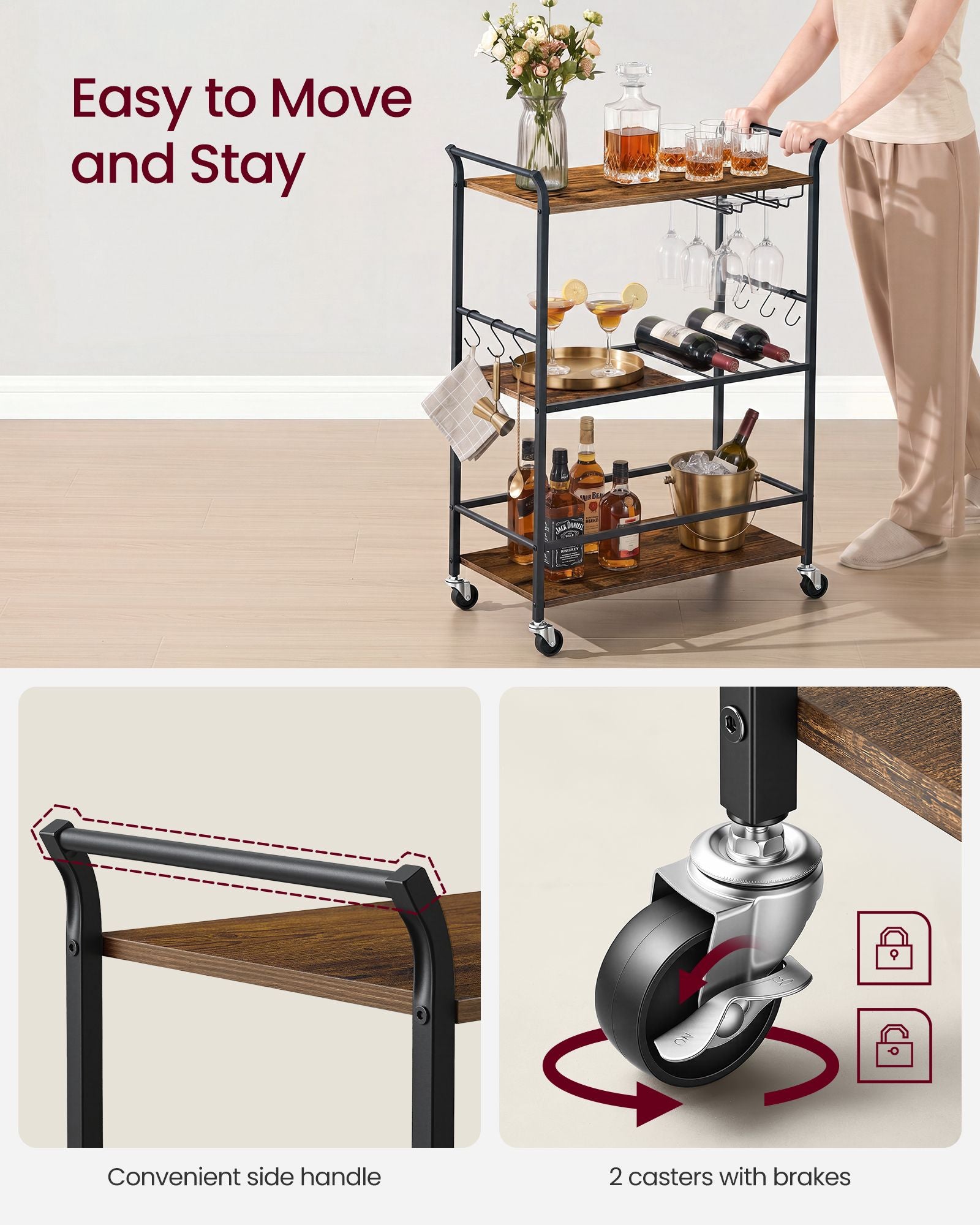3-Tier Bar Cart - image 9