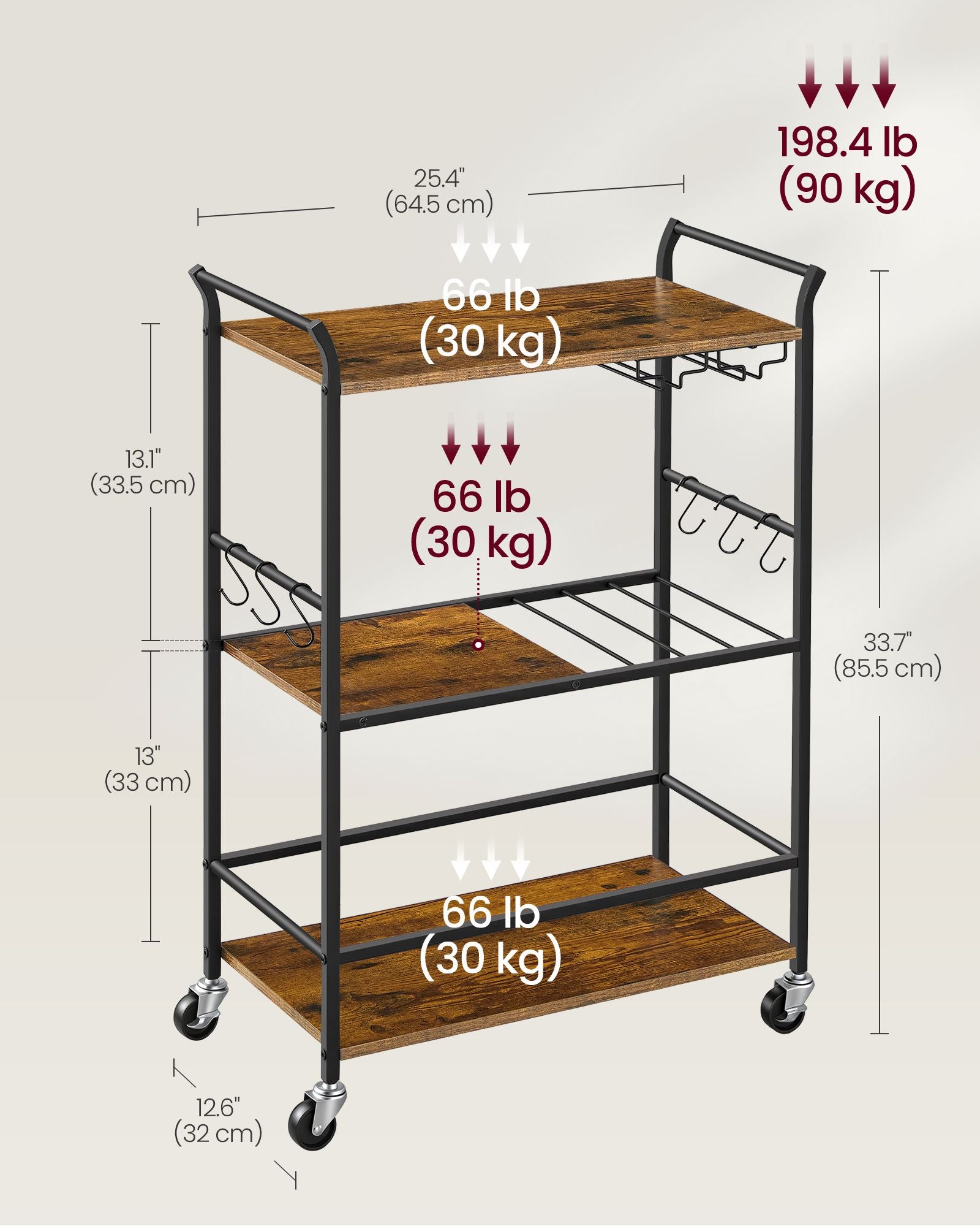 3-Tier Bar Cart - image 11