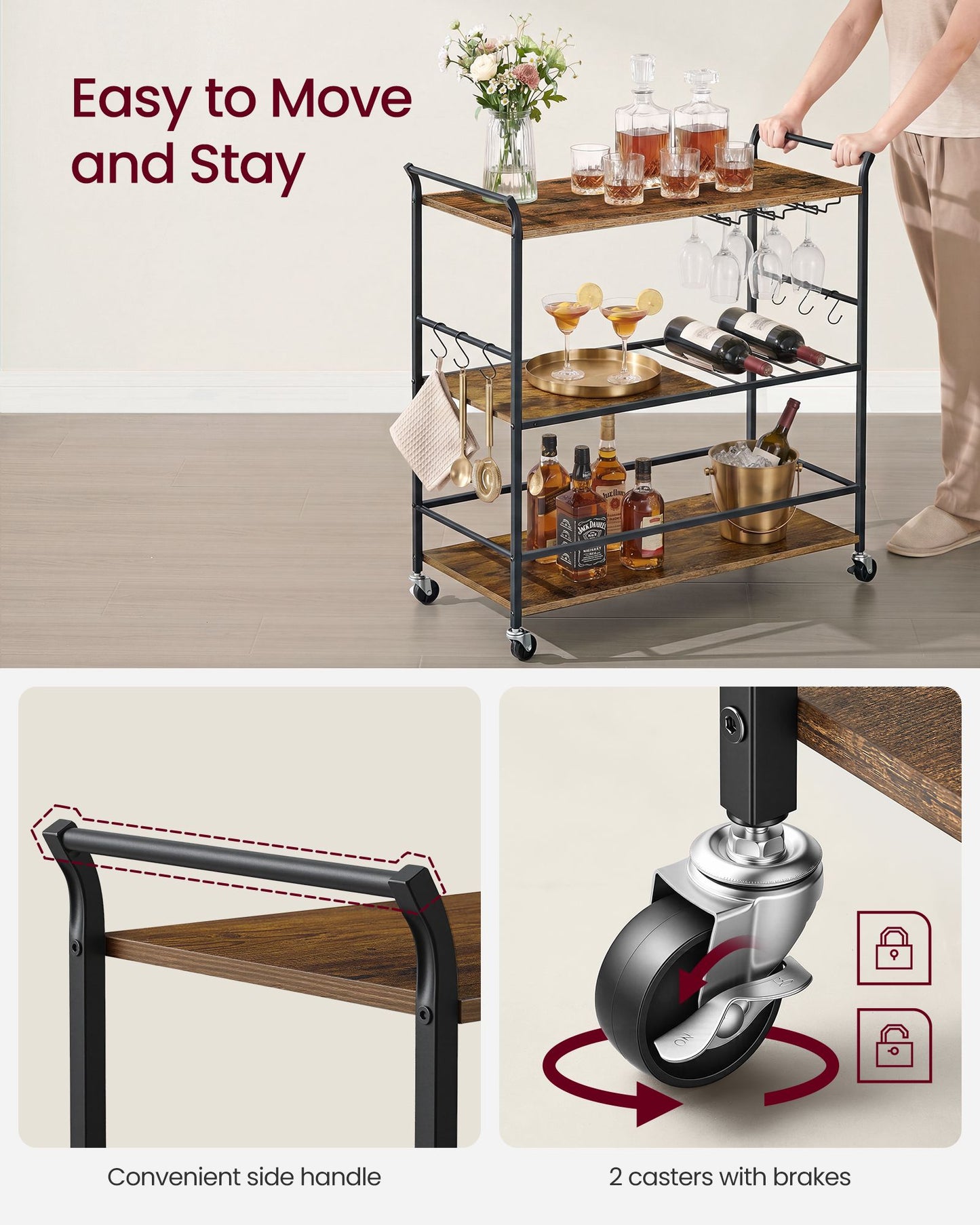 3-Tier Bar Cart - image 12