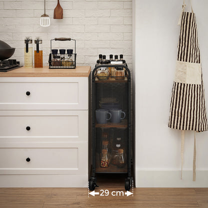 3-Tier Narrow Storage Cart with Wheels - image 3