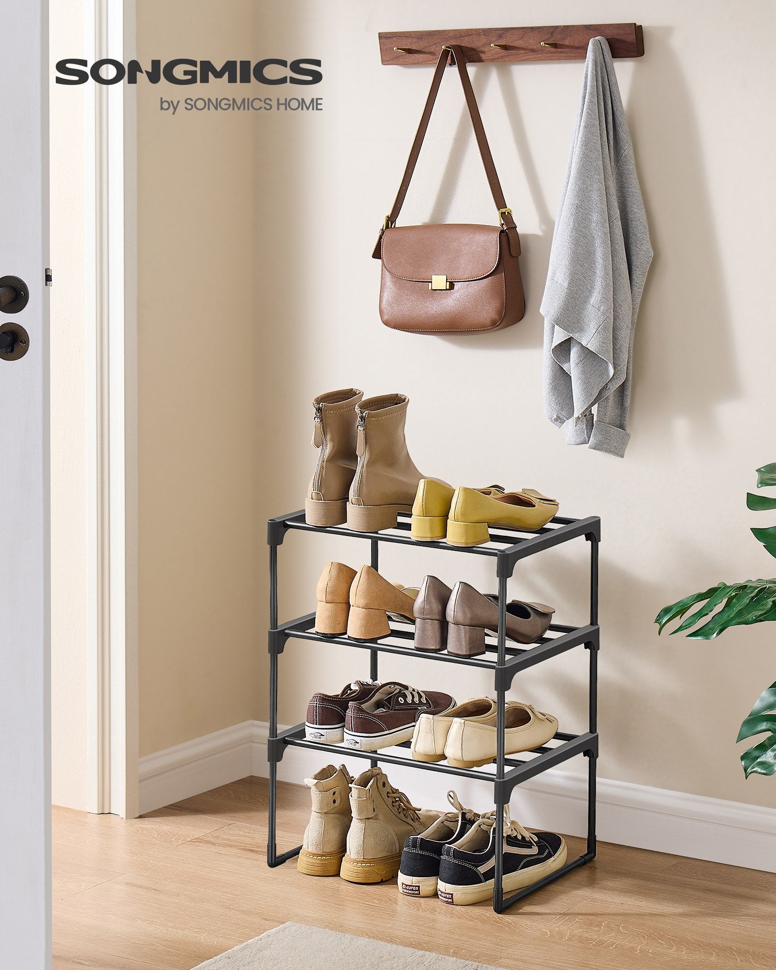 2 Tier Metal Shoe Rack for 12 Pairs of Shoes - image 45