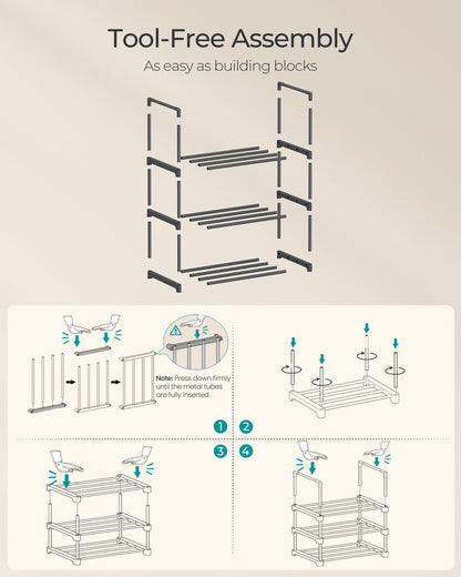 2 Tier Metal Shoe Rack for 12 Pairs of Shoes - image 50
