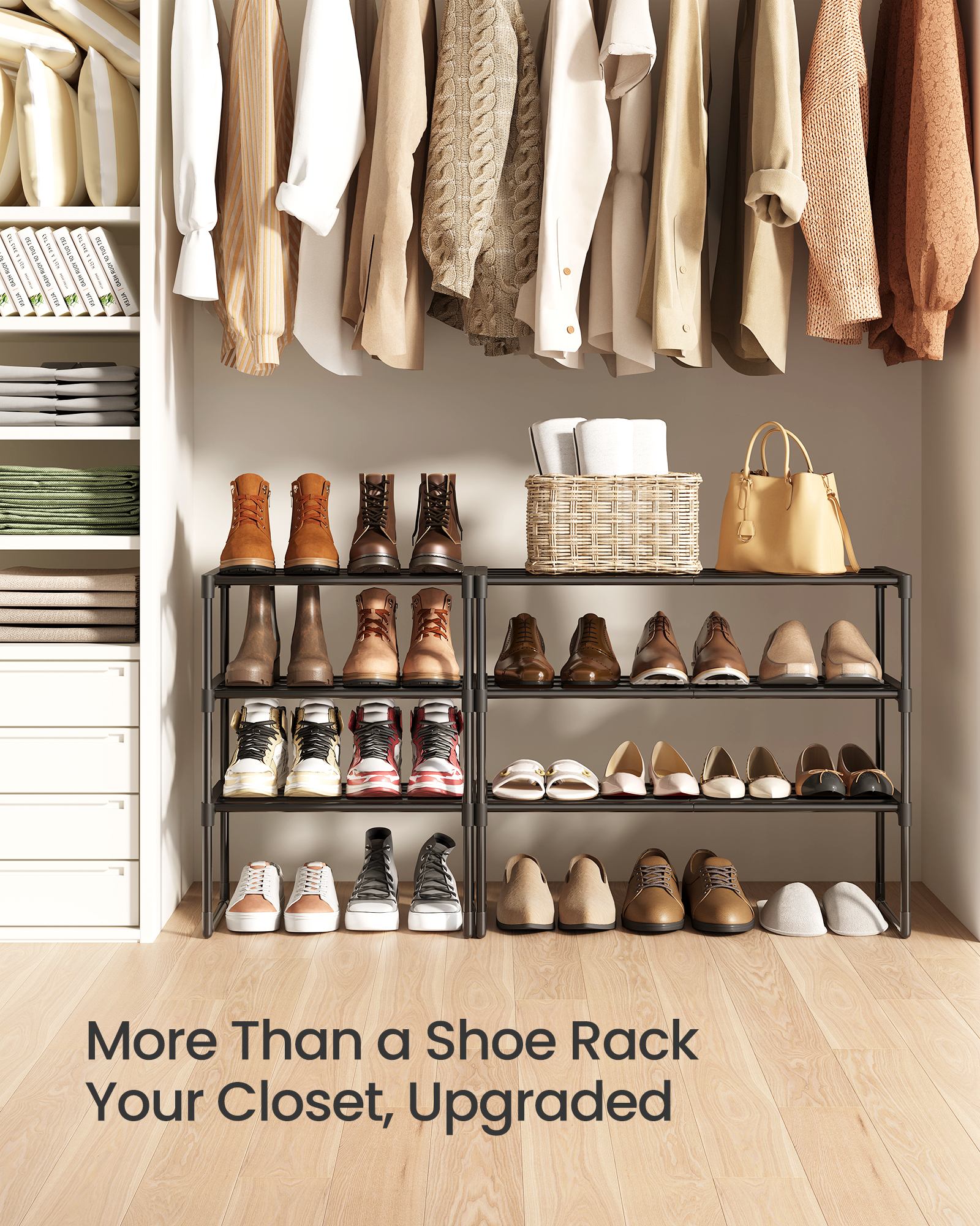 2 Tier Metal Shoe Rack for 12 Pairs of Shoes - image 51