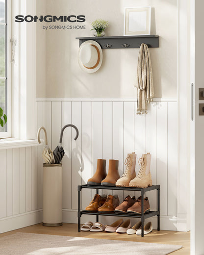 Shoe Rack for Closet, Compact Metal Shoe Organizer Shelf for Entryway - image 2