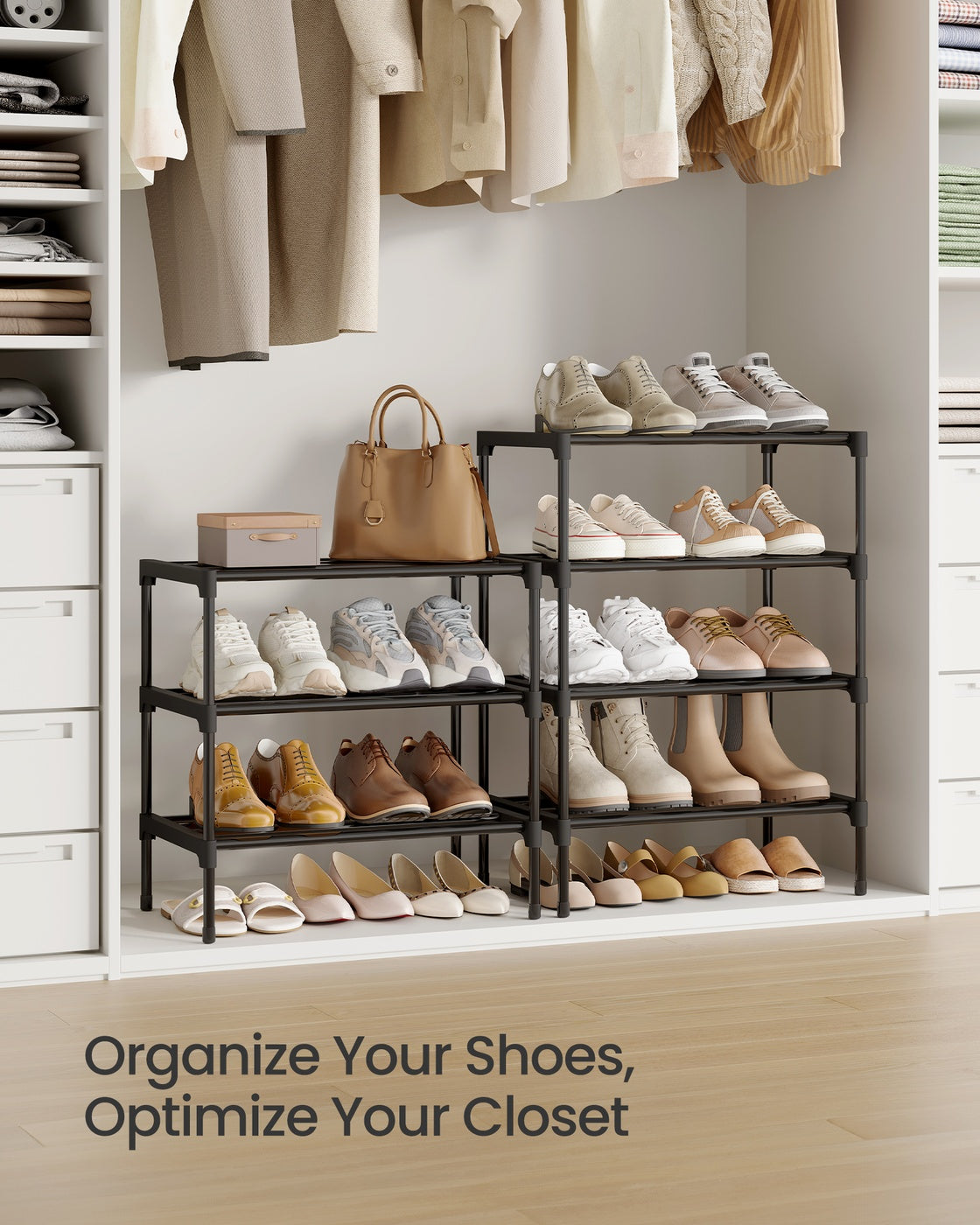 Shoe Rack for Closet, Compact Metal Shoe Organizer Shelf for Entryway - image 11