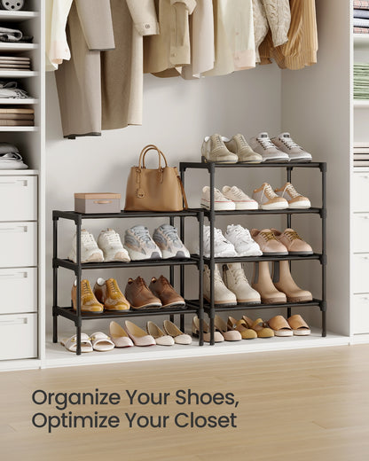Shoe Rack for Closet, Compact Metal Shoe Organizer Shelf for Entryway - image 11