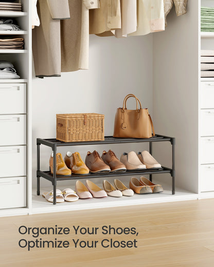 Shoe Rack for Closet, Compact Metal Shoe Organizer Shelf for Entryway - image 24