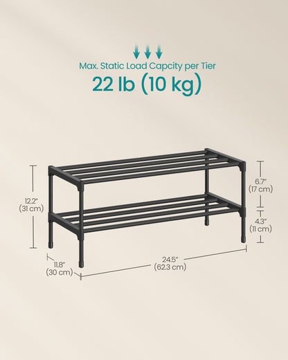 Shoe Rack for Closet, Compact Metal Shoe Organizer Shelf for Entryway - image 25