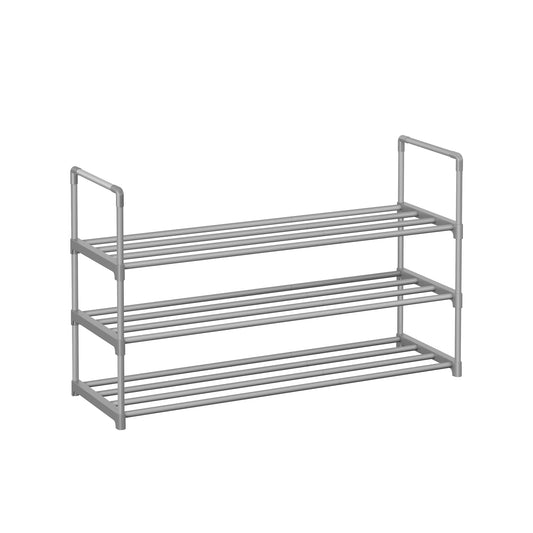 3 Tier Metal Shoe Rack for 15 Pairs of Shoes - HWLEXTRA 