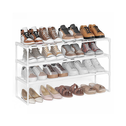 Shoe Rack 3-Tier Shoe Organizer 11.8 x 36.2 x 21.7 Inches Pearl White - image 1