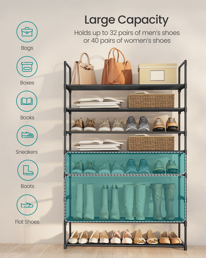 Shoe Rack, Shoe Organizer, Metal Storage Shelf
