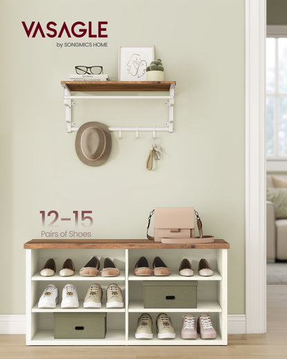 Shoe Storage Bench with Removable Cushion - image 20