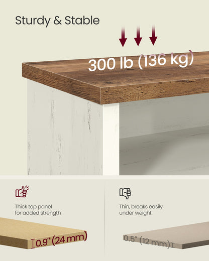 Shoe Storage Bench with Removable Cushion - image 22