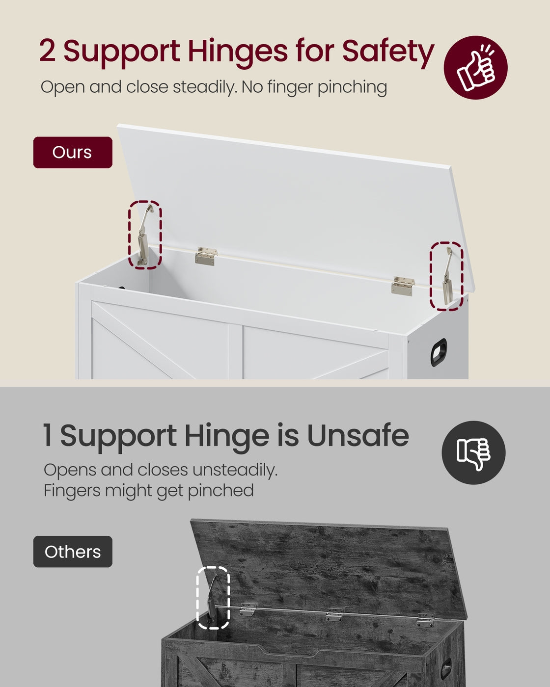 Farmhouse storage bench with fabric drawers for entryway or bedroom - image 20