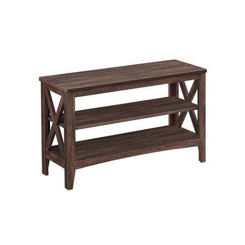 2-Tier Entryway Storage Bench, Holds up to 300 lb