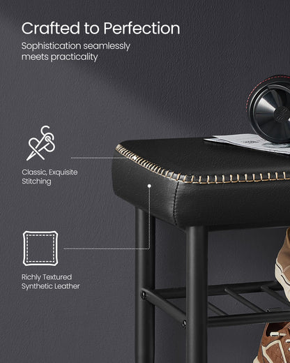 EKHO Collection - Shoe Bench with Metal Shelves - HWLEXTRA 